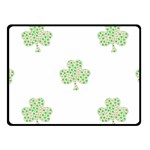 st patricks clover beer Fleece Blanket (Small)