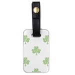 st patricks clover beer Luggage Tag (one side)