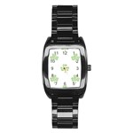 st patricks clover beer Stainless Steel Barrel Watch