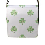 st patricks clover beer Flap Closure Messenger Bag (L)