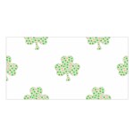 st patricks clover beer Satin Shawl