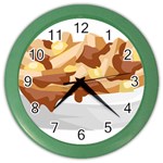 Poutine Color Wall Clock