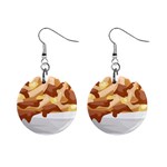 Poutine 1  Button Earrings