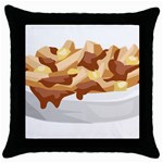 Poutine Throw Pillow Case (Black)