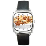 Poutine Square Metal Watch