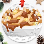 Poutine Round Filigree Ornament (Two Sides)