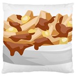 Poutine Large Cushion Case (One Side)