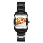 Poutine Stainless Steel Barrel Watch