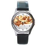 Poutine Round Metal Watch