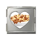 Poutine Mega Link Heart Italian Charm (18mm)