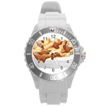 Poutine Round Plastic Sport Watch (L)