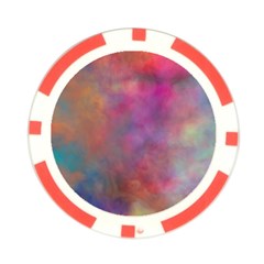 Rainbow Clouds Poker Chip Card Guard from ArtsNow.com Front