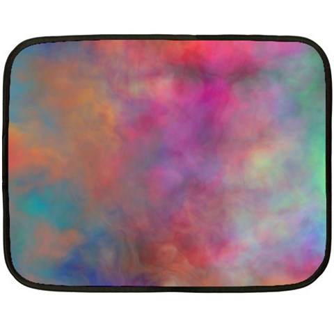 Rainbow Clouds Double Sided Fleece Blanket (Mini) from ArtsNow.com 35 x27  Blanket Front