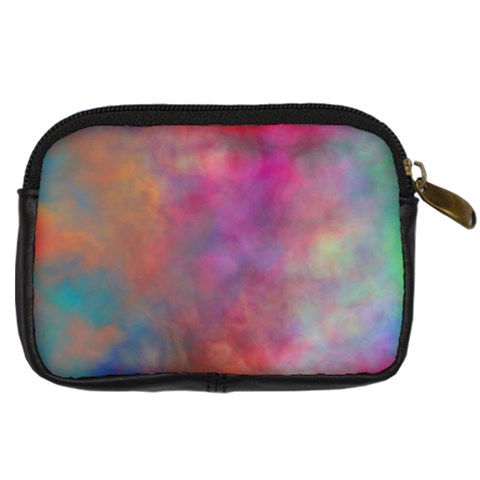 Rainbow Clouds Digital Camera Leather Case from ArtsNow.com Back