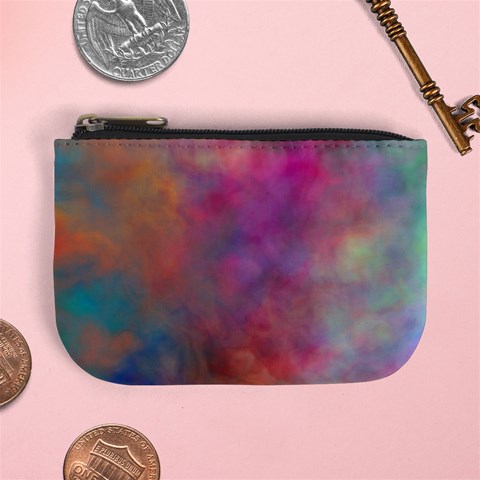 Rainbow Clouds Mini Coin Purse from ArtsNow.com Front