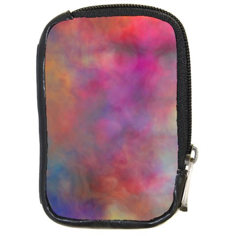 Rainbow Clouds Compact Camera Leather Case from ArtsNow.com Front