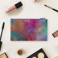 Rainbow Clouds Cosmetic Bag (Small) from ArtsNow.com Back