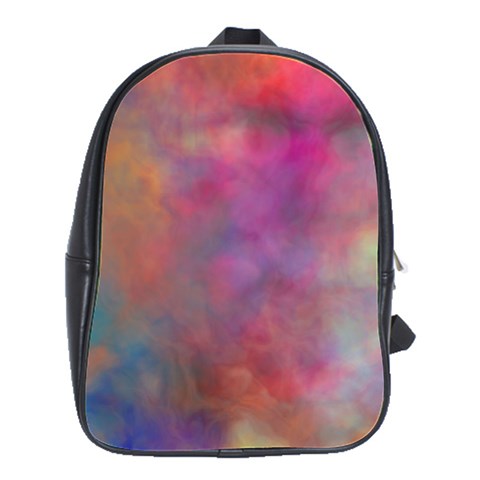 Rainbow Clouds School Bag (Large) from ArtsNow.com Front