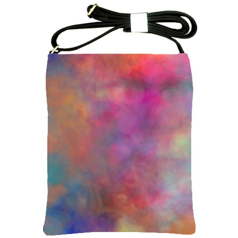 Rainbow Clouds Shoulder Sling Bag from ArtsNow.com Front