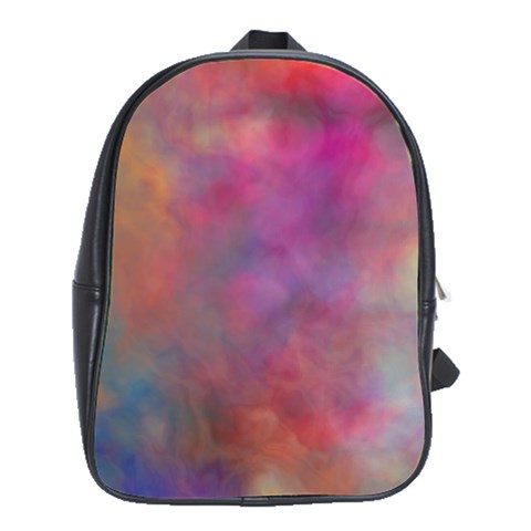 Rainbow Clouds School Bag (XL) from ArtsNow.com Front