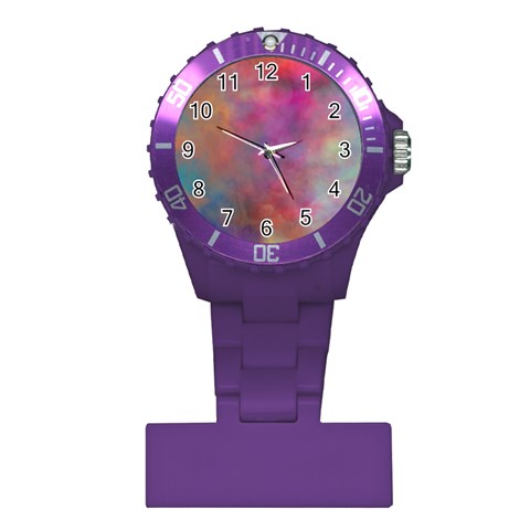 Rainbow Clouds Plastic Nurses Watch from ArtsNow.com Front