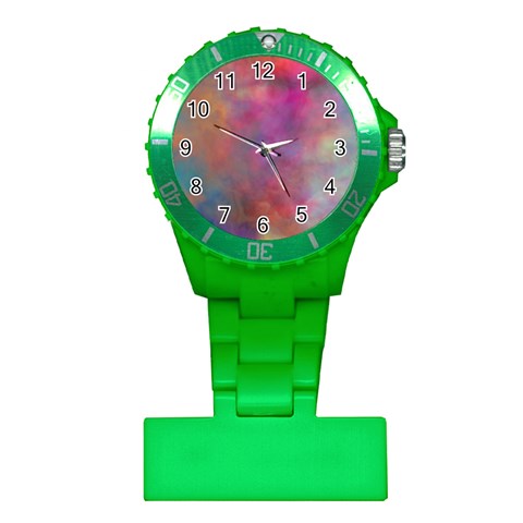 Rainbow Clouds Plastic Nurses Watch from ArtsNow.com Front