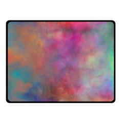 Rainbow Clouds Double Sided Fleece Blanket (Small) from ArtsNow.com 45 x34  Blanket Front