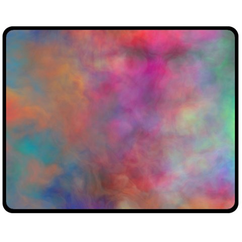 Rainbow Clouds Double Sided Fleece Blanket (Medium) from ArtsNow.com 58.8 x47.4  Blanket Front