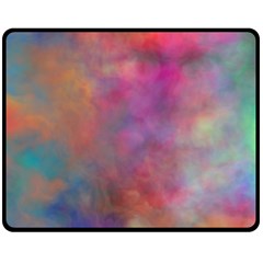 Rainbow Clouds Double Sided Fleece Blanket (Medium) from ArtsNow.com 58.8 x47.4  Blanket Front