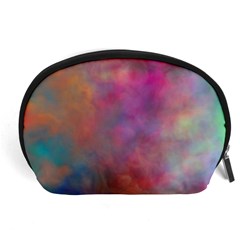 Rainbow Clouds Accessory Pouch (Large) from ArtsNow.com Front