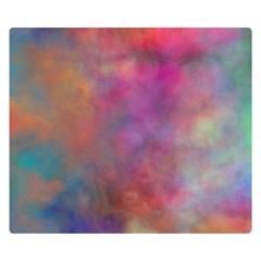 Rainbow Clouds Double Sided Flano Blanket (Small) from ArtsNow.com 50 x40  Blanket Back