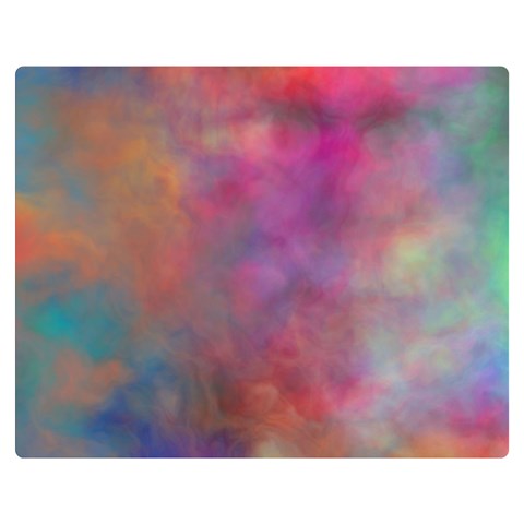 Rainbow Clouds Double Sided Flano Blanket (Medium) from ArtsNow.com 60 x50  Blanket Front