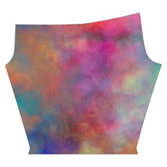 Rainbow Clouds Yoga Cropped Leggings from ArtsNow.com Left