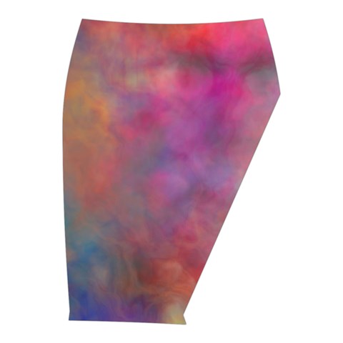 Rainbow Clouds Midi Wrap Pencil Skirt from ArtsNow.com  Front Right 