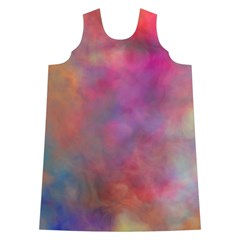 Rainbow Clouds Shoulder Cutout Velvet  One Piece from ArtsNow.com Front