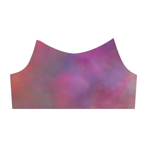 Rainbow Clouds Shoulder Cutout Velvet  One Piece from ArtsNow.com Left Sleeve