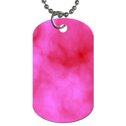 Pink Clouds Dog Tag (Two Sides) from ArtsNow.com Back