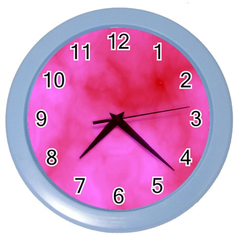 Pink Clouds Color Wall Clock from ArtsNow.com Front