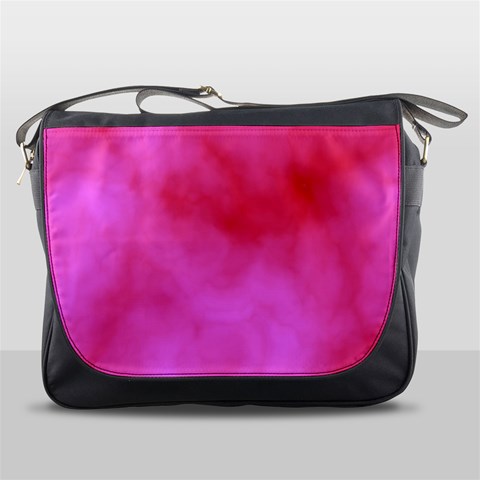 Pink Clouds Messenger Bag from ArtsNow.com Front