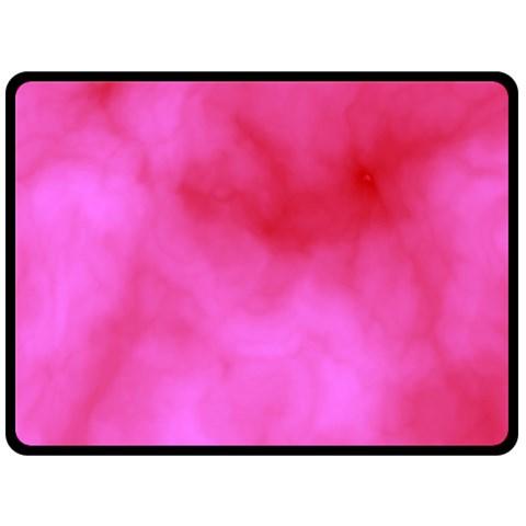 Pink Clouds Double Sided Fleece Blanket (Large) from ArtsNow.com 80 x60  Blanket Front