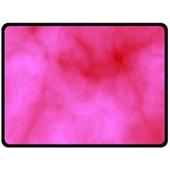 Pink Clouds Double Sided Fleece Blanket (Large) from ArtsNow.com 80 x60  Blanket Front