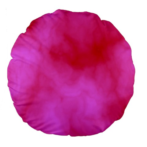 Pink Clouds Large 18  Premium Flano Round Cushion  from ArtsNow.com Front