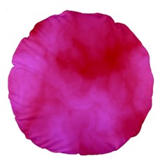 Pink Clouds Large 18  Premium Flano Round Cushion  from ArtsNow.com Front