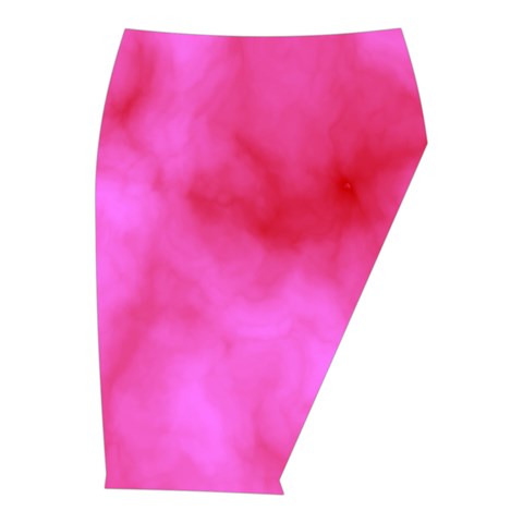 Pink Clouds Midi Wrap Pencil Skirt from ArtsNow.com  Front Right 