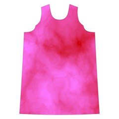 Pink Clouds Shoulder Cutout Velvet  One Piece from ArtsNow.com Front