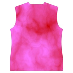 Pink Clouds Women s Button Up Puffer Vest from ArtsNow.com Back