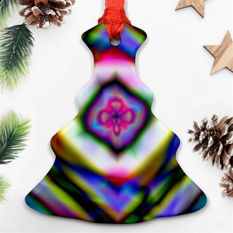 Rippled Geometry  Christmas Tree Ornament (Two Sides) from ArtsNow.com Back