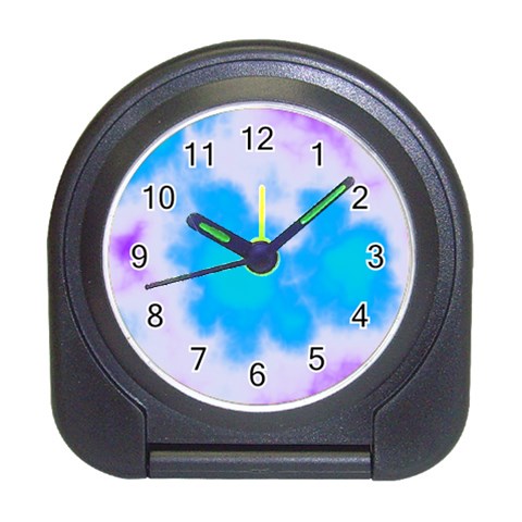 Blue And Purple Clouds Travel Alarm Clock from ArtsNow.com Front