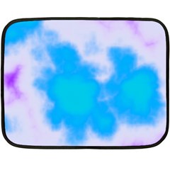 Blue And Purple Clouds Double Sided Fleece Blanket (Mini) from ArtsNow.com 35 x27  Blanket Front