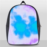 Blue And Purple Clouds School Bag (Large)